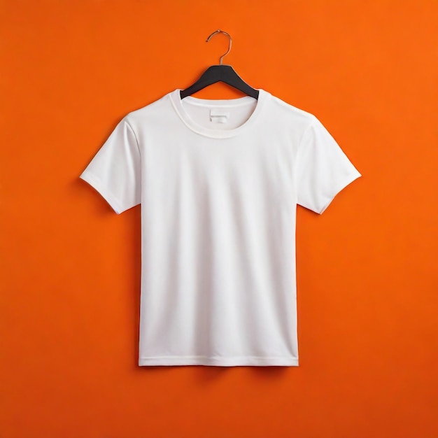 Witte blanke T-shirt mockup ontwerp sjabloon voor reclame mannen geïsoleerde korte mouw dragen voor