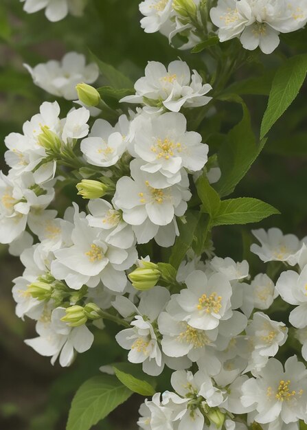 Foto witte bloemvormige