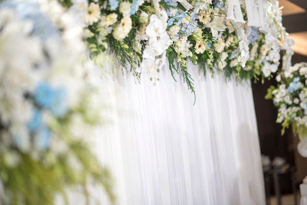 witte bruiloft bloem achtergrond