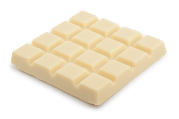 Witte chocolade geïsoleerd