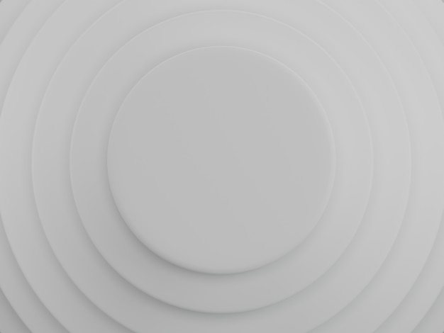 Witte cirkels achtergrond. abstract patroon voor webpagina, sjabloon, achtergrond of brochure dekking. 3d-weergave.