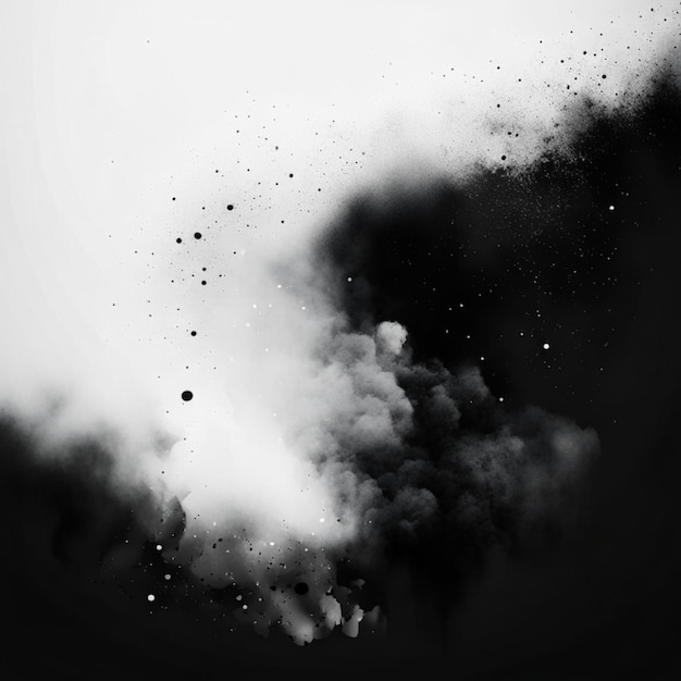 Witte compositie abstracte marker doodle wazige kleuren zwarte achtergrond grunge textuur