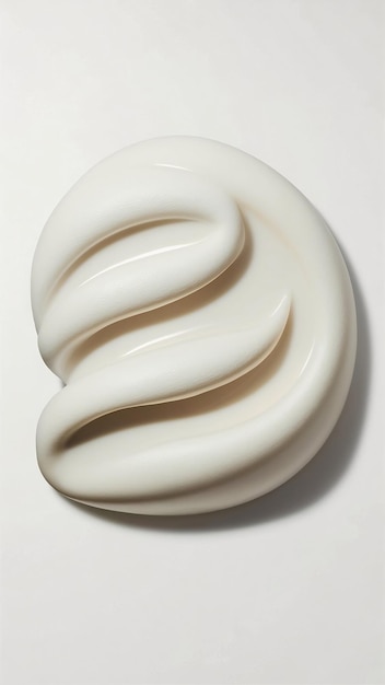 Witte cosmetische bb cc crème met geïsoleerde textuur