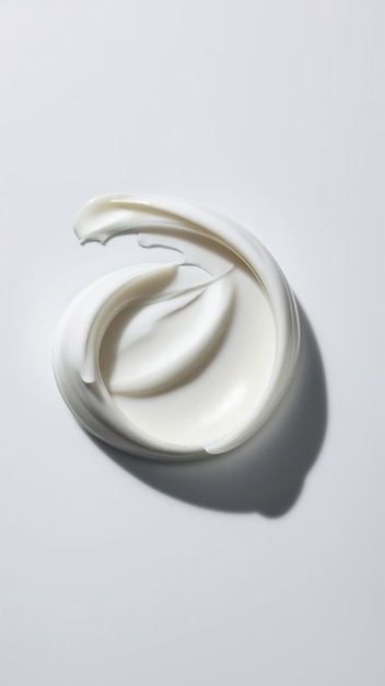 Witte cosmetische crème geïsoleerd op wit