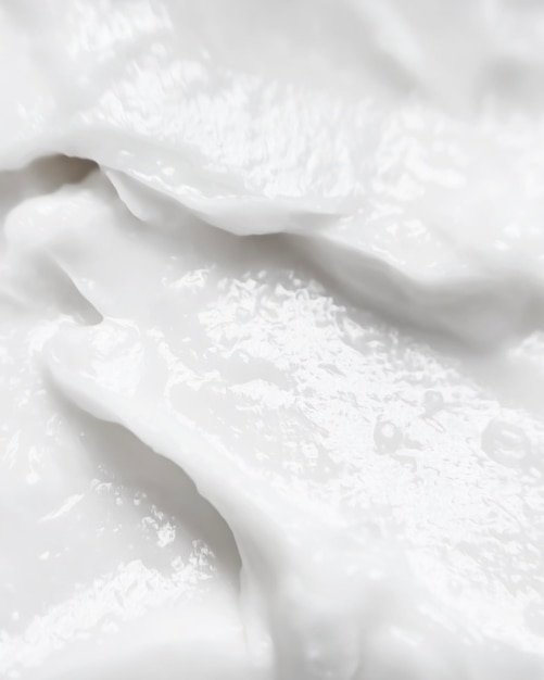 Witte cosmetische gezichtsmasker textuur close-up