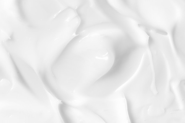 Witte cosmetische lotion textuur