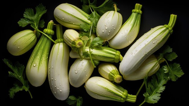 Foto witte courgette foto