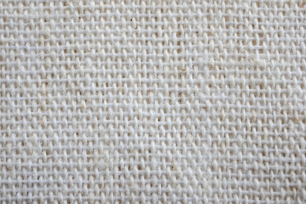 Witte de doek van de calicostof textuur als achtergrond