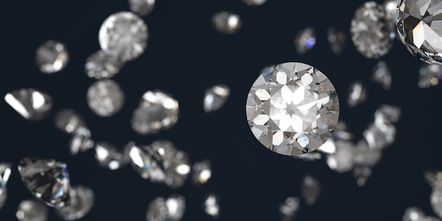 Witte diamanten groep vallen