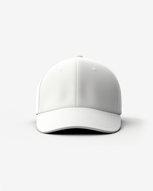 Witte effen sportpet mock-up stijl AI Generated