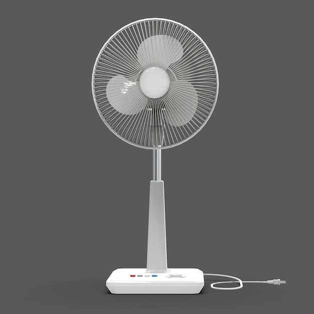 Witte elektrische ventilator