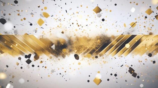 Foto witte en gouden elegante abstracte achtergrondbanner