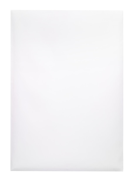 Witte envelop C4 geïsoleerde achtergrond bovenkant