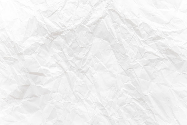 Witte gerimpelde papier close-up textuur achtergrond