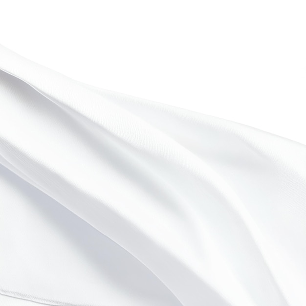Witte gerimpelde stof zijden doek katoenen leer zacht golfpatroon textuur achtergrond