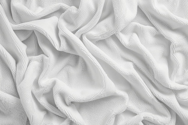 Foto witte handdoek textuur en achtergrond in naadloos panorama