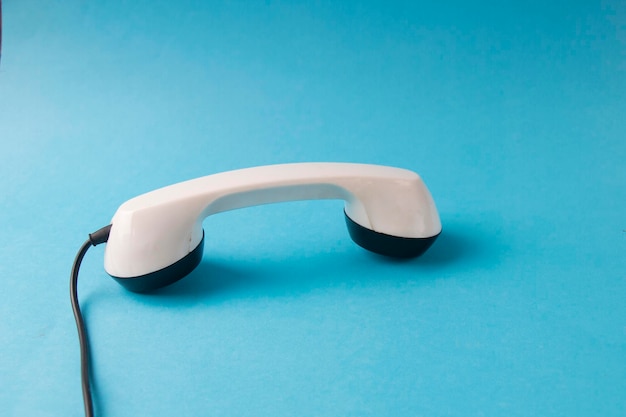 witte handset retro telefoon