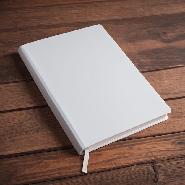 Witte hardcover notitieboek mockup