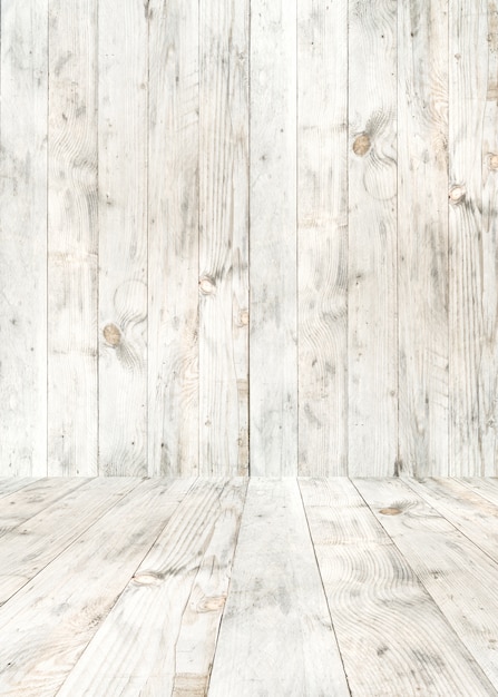 Witte houten plank kamer en achtergrond. moderne rustieke en vintage stijl.