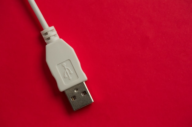 Witte kabel USB