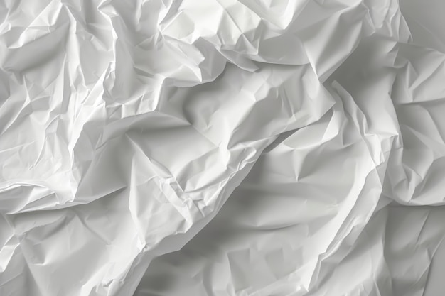 Witte kleur gevouwen tissuepapier achtergrond textuur gerimpelde tissuepaper textuur