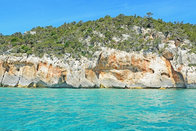 Witte klif in de Golf van Orosei, Sardinië