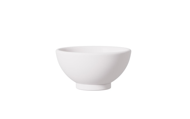 Witte kom model 3D-rendering Digitale tekening