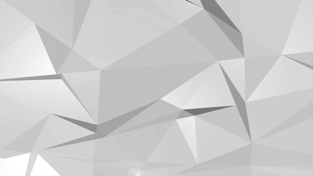 Witte laag poly abstracte achtergrond, driehoeken geometrische vorm. elegante en luxe dynamische stijl voor bedrijven, 3d-illustratie