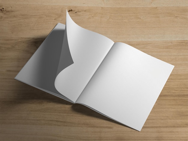 Witte lege tijdschrift mockup boek mockup Blank Image