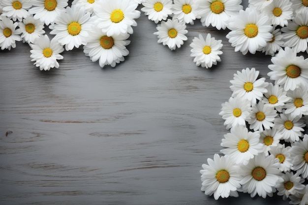 Foto witte madeliefjes naadloze bloempatroon als achtergrond