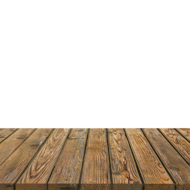 Witte muur met houten vloer product achtergrond