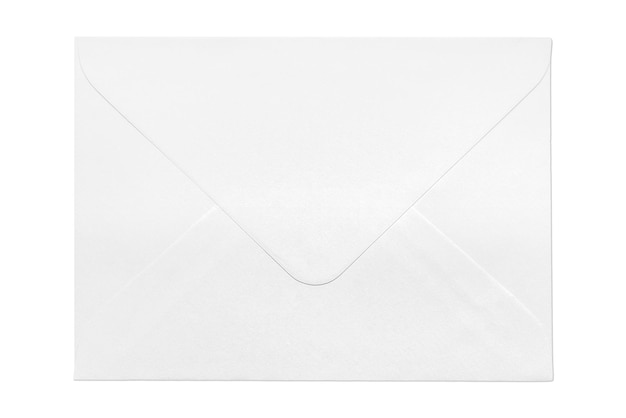 Witte papieren envelop