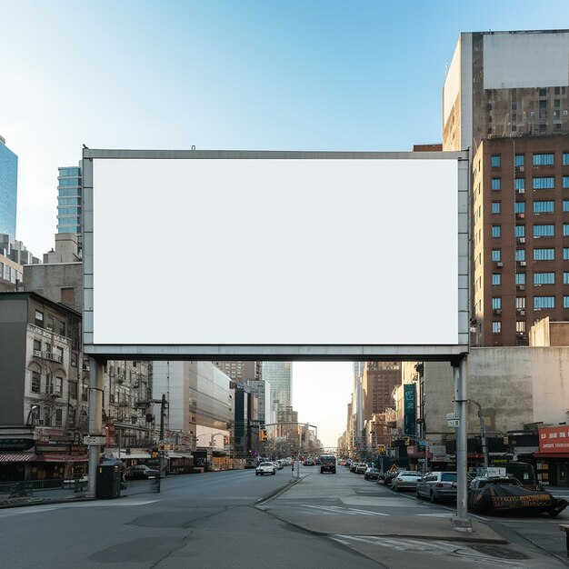 Witte platte reclamebord