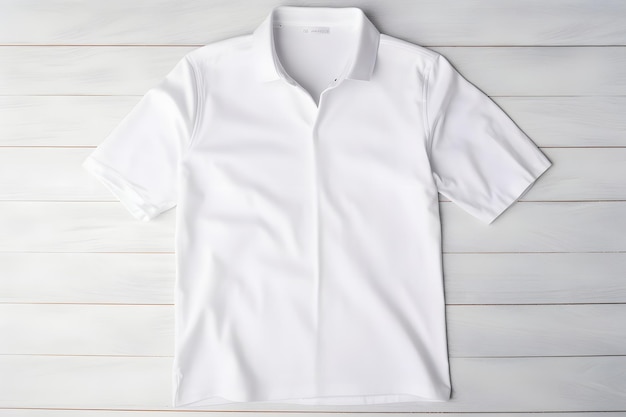 Foto witte polo t-shirt