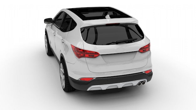 Witte premium stad crossover auto