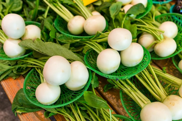 Witte radijs op de markt