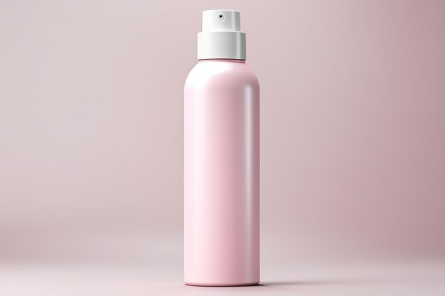 witte realistische cosmetische roze fles kan spuitbus