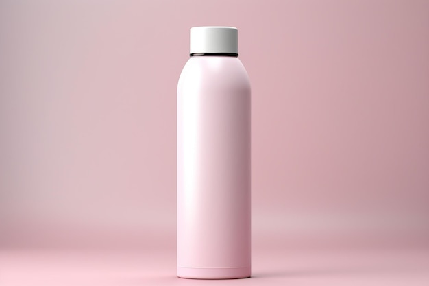 witte realistische cosmetische roze fles kan spuitbus