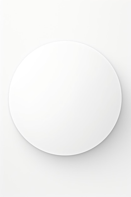 Foto witte ronde cirkel geïsoleerd op witte achtergrond top view platte lay vector illustratie ar 23 job id 7497f6a91fed4521ad3954fd4a75836a
