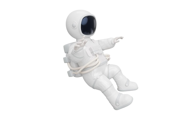 Witte ruimte man 3d karakter 3d-rendering