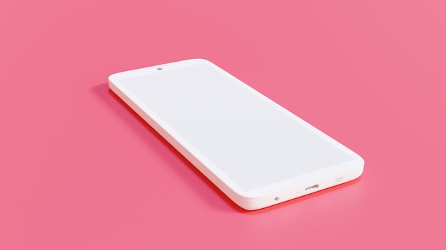 Witte smartphone