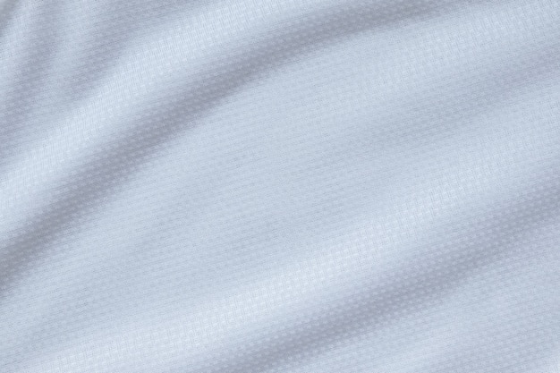 Witte sportkleding stof voetbalshirt jersey textuur achtergrond