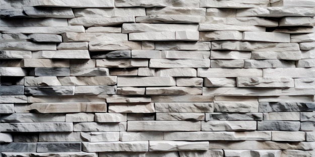 Witte stenen muur textuur achtergrond Generatieve Ai gemaakt