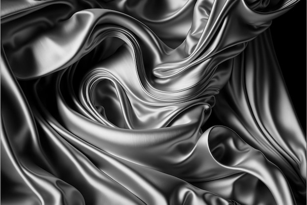 Witte stof textuur achtergrond abstract satijn Gemaakt door AIArtificial intelligence