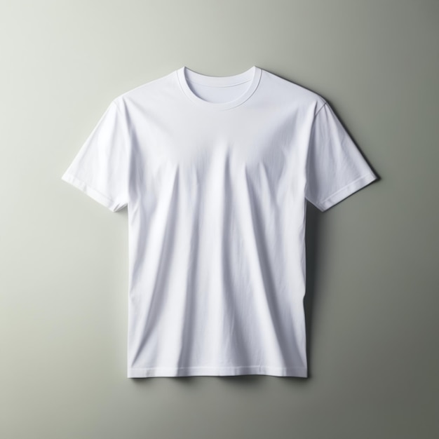 Witte t-shirt mockup gewone blanke t-shirts mock up sjabloonontwerp op geïsoleerde achtergrond