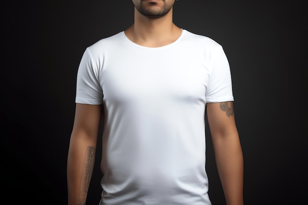 witte t-shirt mockup