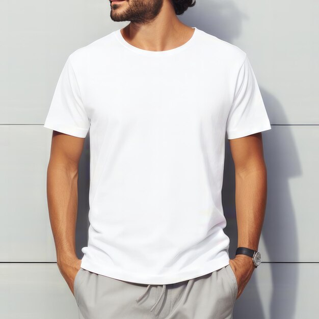 Witte T-shirt voor mannen