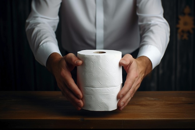 witte toiletpapierrollen voor zelfzorg