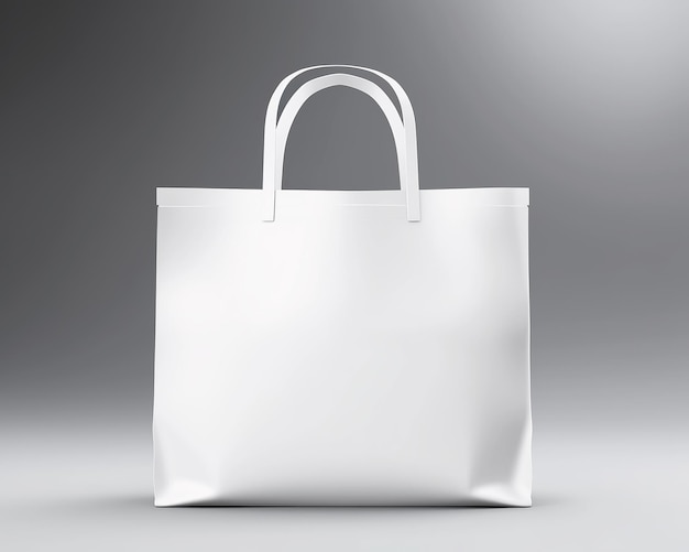 Witte tote bag geïsoleerde mockup Generative Ai