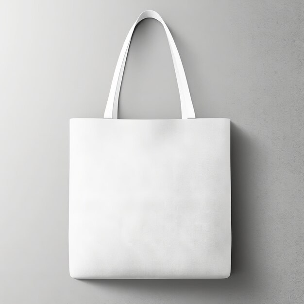 Foto witte tote bag geïsoleerde mockup generative ai